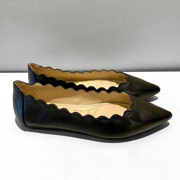 ADRIENNE VITTADINI Fox Ballerina Flats Black 6 - Picture 1 of 9
